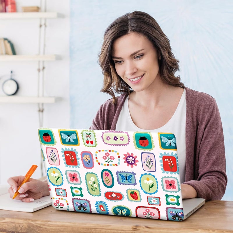 DINKY Flower Butterfly 16" 16.5" 17" 17.3 inches Netbook Laptop Skin Sticker Cover Soft Reusable Protector for 16"-17.3 Inch Notebook Chromebook Skin Decal - Image 4